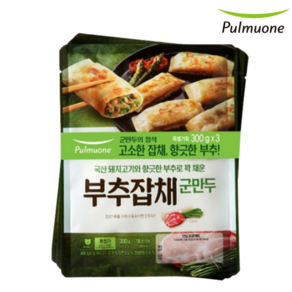 풀무원 부추잡채 지짐만두 300g x 3봉, 3개