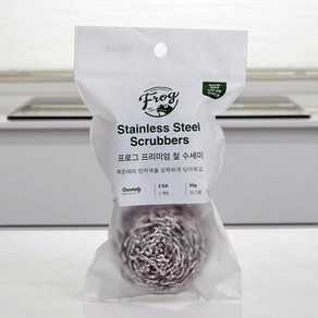 [굿누리] 프로그 녹에 강한 프리미엄 철 수세미 50g 2개입, 2개
