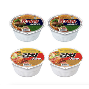[소솜상점] 농심 컵라면 혼합 24개 (육개장사발면+김치사발면 각 12개), 1세트