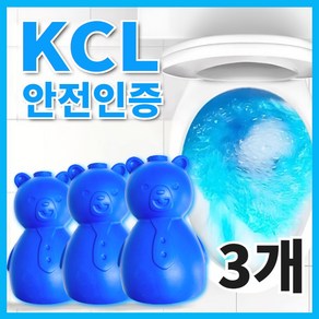 오앤비 곰돌이 변기 세제 변기클리너, 3개, 200g