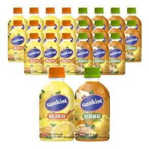 광동 썬키스트 허니유자 280ml x 12개 + 모과생강 280ml x 12개, 24개