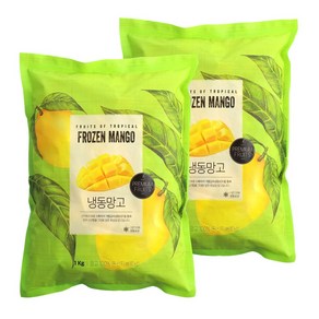 웰루츠 냉동 망고 다이스 1kg+1kg, 2개, 1kg