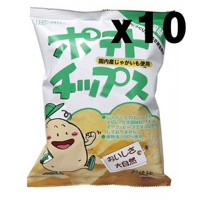 소켄샤 감자칩 라이틀리 솔티 60g x10개 Sokensha Potato, 10개