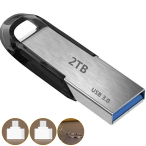 님버스라이프 대용량 usb 3.0 1테라 2테라 휴대용 이동식 메모리 USB 2TB, 1개, 1TB