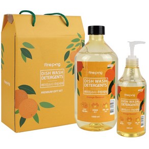 홈히어로 베이킹소다 주방세제 500ml+1000ml 선물용박스 포장, 1개