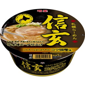 메이 세이 삿포로 라멘 신겐 코쿠 된장 맛 121g × 12 개, 12개