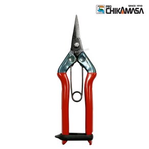 CHIKAMASA 치카마사 적과가위 T-500 (카본스틸) 과일가위 원예가위 가지치기, 1개