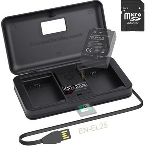 카메라 배터리 충전기 급속 듀얼 보조배터리 니콘용 ENEL25 케이스 ENEL25a MH32 Z30 Z50 ZFC （ 미포함 ）