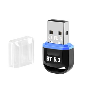 아이퀸 블루투스 USB 5.3 동글이 컴퓨터 PC 노트북 데스크탑 윈도우10 11 USB 5.3동글이, 블루., 5 . 3 블루투스 동글