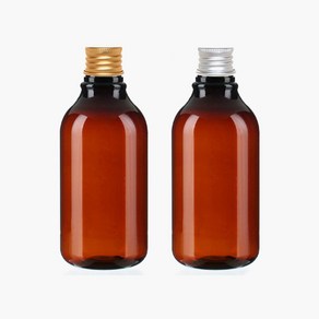 ARB100갈색 100ml 알루미늄캡 낱개 플라스틱 페트병, 100ml 실버캡, 1개