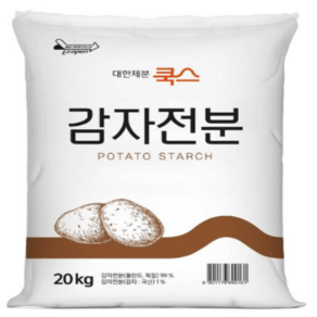 대한제분곰표 쿡스 감자전분, 1개, 20kg