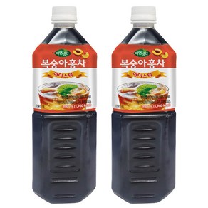 희창 자연생각 복숭아홍차 아이스티 980ml, 12개