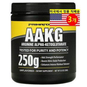 Pimafoce AAKG 아르기닌 알파-케토글루타르산 무맛, 250g, 3개