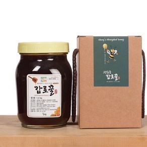 건강에 좋은 정순조감로꿀 국산 100% 제천 토종 천연 벌꿀 정순조 감로꿀 600g, 1.2kg, 1개