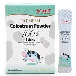 하이웰 뉴질랜드 초유 단백질 스틱 colostum powde stick 100% (2gx30개입), 60g, 1개