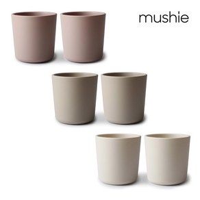 무쉬 플라스틱 컵 2p 이유식기 유아식기 / Mushie Dinnewae Cup, 바닐라