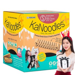 포켄스 카누들 잇몸플러스 대용량 강아지 덴탈껌 S M L XL [도그파티 또다나간식 증정], S사이즈(100p), 680g, 1개