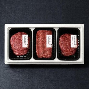 [박참봉푸줏간]한우 떡갈비언양불고기 혼합선물세트 3호 1.26kg (떡갈비360g x 1팩 언양불고기, 1개