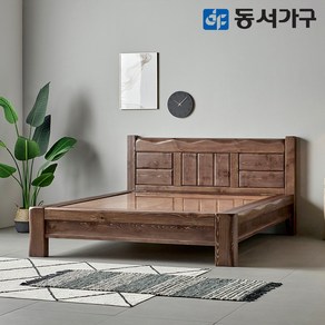 동서가구 S프리미엄 키퍼 소나무 통원목 짜맞춤 편백 인볼브 맥반석 퀸 Q 돌침대 DF642453, 엔틱