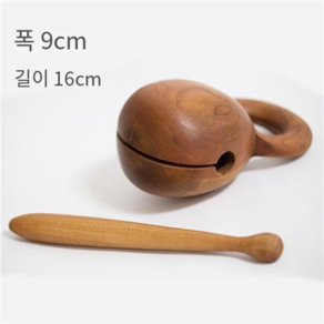 나혼자산다 준호 목탁 심신 안정 목탁 살구나무 원목 목탁 차분해지는 목탁소리, 16cm, 1개