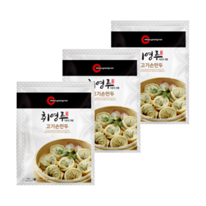 취영루 고기손만두 420g 육즙가득 쫄깃한 만두피, 3개