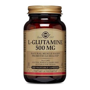 솔가 L글루타민 500mg 50캡슐 SOLGAR L-Glutamine, 50정, 1개