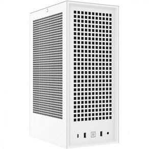 HYTE Revolt 3 소형 폼 팩터 프리미엄 ITX 컴퓨터 게이밍 케이스 700W 골드 SFX 전원 공급 장치 블랙, White Case Only, 1개