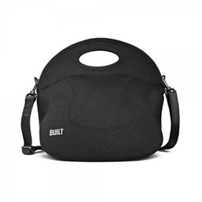 빌트 BUILT Spicy Relish 토트 네오프렌 런치백 크로스바디 스트랩 블랙 LB12-BLK, Black, 1개