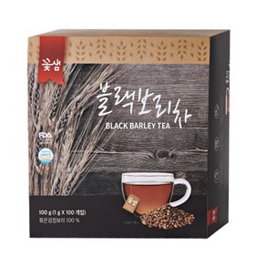 꽃샘 블랙보리차 100T 하늘담아, 1g, 100개입, 1개, 1g