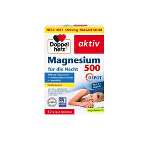 도펠헤르츠 마그네슘 500 나이트 Doppelhez Magnesium 500 nacht, 1개, 30정