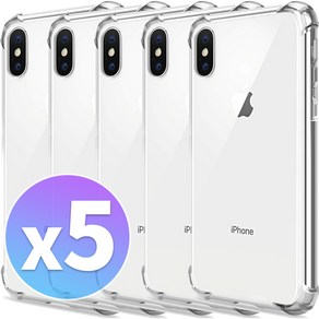 스톤스틸 2+3 아이폰 X XS XR MAX 맥스 투명 범퍼 클리어 심플 젤리 케이스 5개