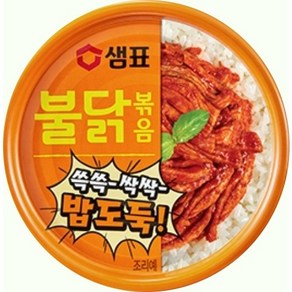 샘표 불닭볶음 60g 캠핑 반찬캔, 1개