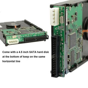 Sata to IDE 어댑터 컨버터 SATA 암-3.5 인치 수 40 핀 포트 지원 133 100 SSD HDD CD 직렬 1.5Gbs 2.5, 1개