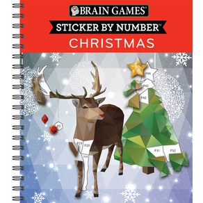 (영문도서) Bain Games - Sticke by Numbe: Chistmas Spial, Publications Intenational,..., English, 9781640308435