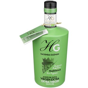 HACIENDA GUZMAN Oganic Hojiblanca Exta Vigin Olive Oil 16.9 FZ, 1개