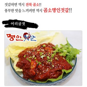 곰소젓갈 어리굴젓500g 양념젓갈 굴젓 석화 국내산 명인젓갈, 500g, 1개