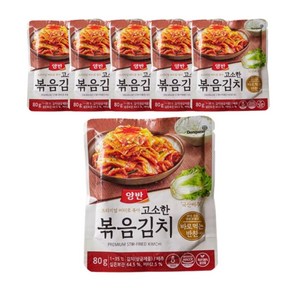 동원 양반 프리미엄 버터로 볶아 고소한 볶음김치, 80g, 6개