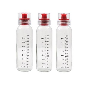 글라스락 오일병 핑크, 240ml, 3개