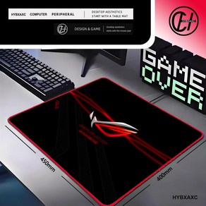 동물 페스 유니콘 캐릭터 게이밍 마우스 장 매트 패드 굿즈 컴퓨터 ASUS ROG 게임 액세서리 소형 PC 게이머 Mausepad 카펫 러그 데스크 키보드 고무 Decoacion, [08] 220x180x3mm, [05] RED-5, 1개
