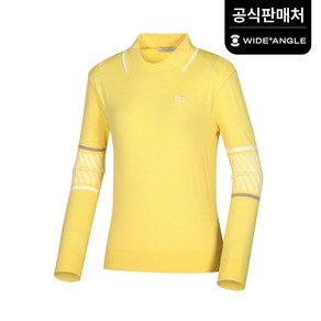 [와이드앵글 공식] [골프] 여성 CO 와글이 탈착폴로 맨투맨 풀오버 L WWP24K74Y4
