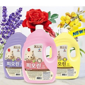 친환경섬유유연 피오린 뿌리는섬유유연 드럼용제 빨래, 표백제2kg x 4개, 1개, 3L