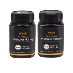 하이웰 마누카 꿀 허니 UMF5 500g 2개 뉴질랜드 마누카꿀 hiwell manuka