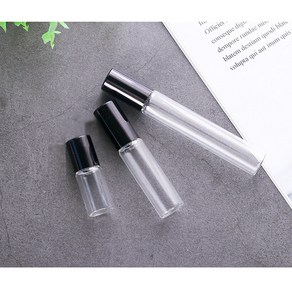 롤온 향수공병 롤러볼 아로마 투명용기, 블랙(3ml), 10개