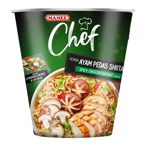 말레이시아 마미 세프 컵라면 똠얌 커리 락사 치킨 MAMEE CHEF CUP NOODLE 72g x 2개, 치킨  x2