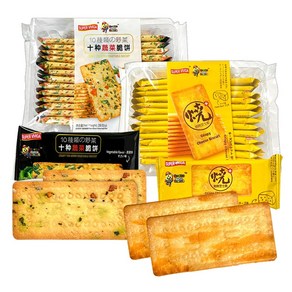 (2개) 크리스피 치즈맛 1팩+10가지 야채맛비스킷 1팩, 2개, 288g