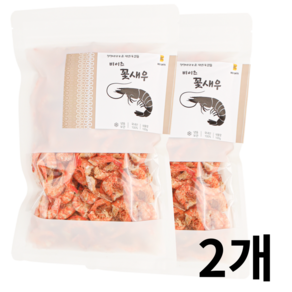 [100% 국내산] 비이츠 군산 앞바다 꽃새우 두절 건새우, 2개, 100g