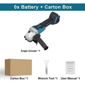 전동 연마기 충전식 무선 드릴 18V 그라인더 도구 125mm 브러시리스 그라인딩 머신, 1) 125mm, 1개
