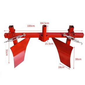 트랙터두둑성형기 농업용 이랑배토기 경운기쟁기 토양, 쟁기 한 쌍, 1개