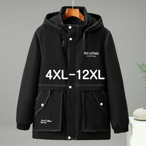 쥬엔리치 남자 빅사이즈 패딩 후드 점퍼 남성 자켓 겨울 잠바 블랙 4XL-12XL