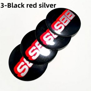 BBS 스타일링 액세서리용 휠 센터 스티커 배지 블랙 실버 레드 골드 우수한 56mm 60mm 65mm 70mm 4 개, [03] 3, [03] 56mm